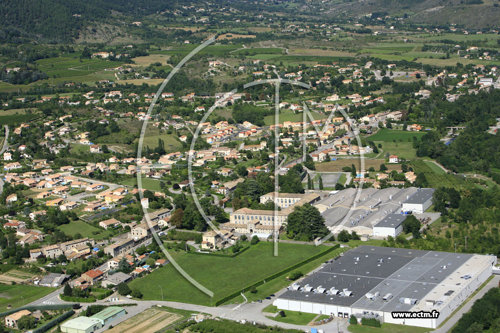 Photo arienne de Saint Julien en Saint Alban