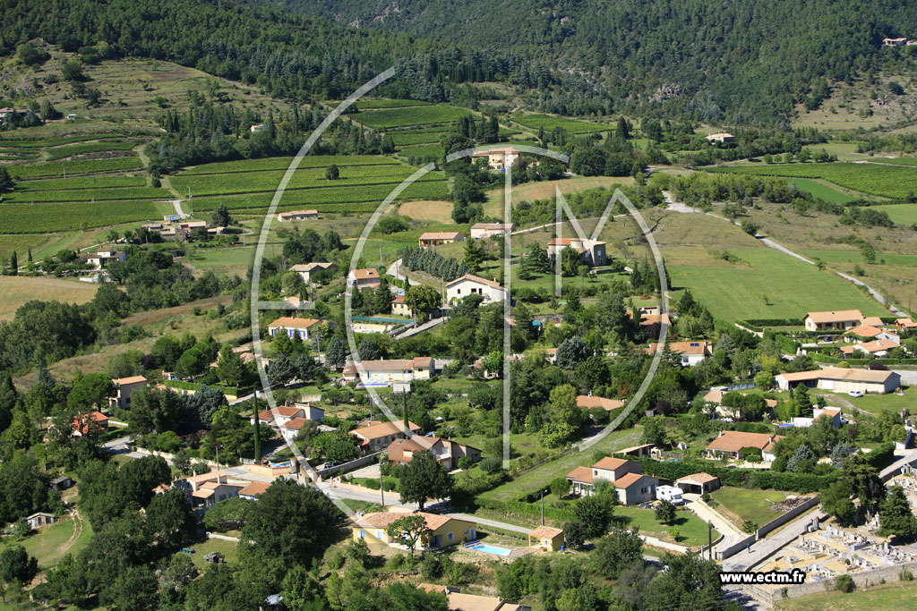 Photo arienne de Saint Julien en Saint Alban
