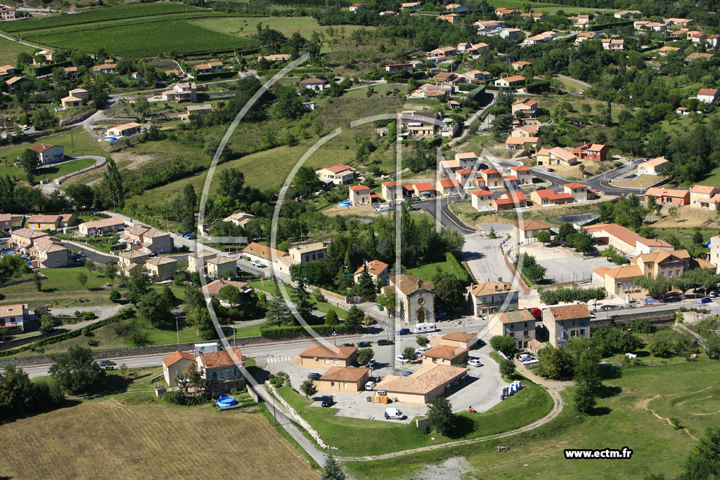 Photo arienne de Saint Julien en Saint Alban