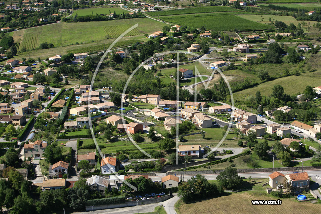 Photo arienne de Saint Julien en Saint Alban