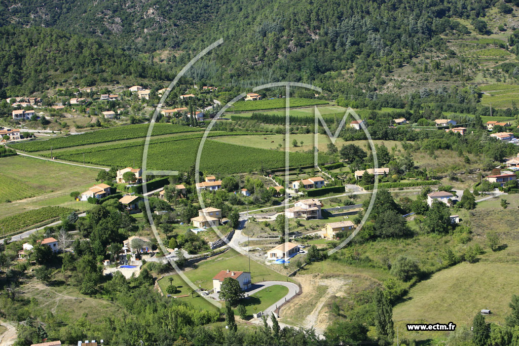 Photo arienne de Saint Julien en Saint Alban