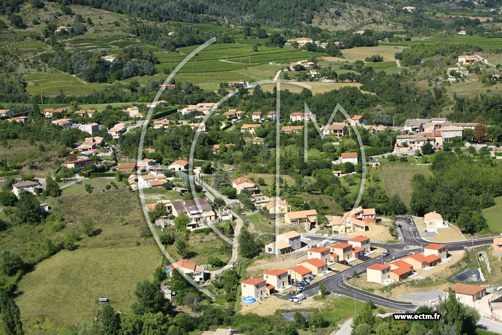 Photo arienne de Saint Julien en Saint Alban