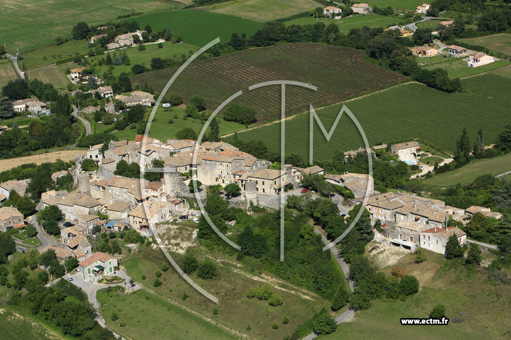Photo arienne de Saint Vincent de Barres