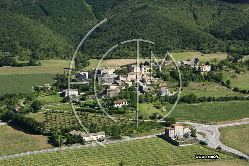 Photo arienne de Saint Vincent de Barres
