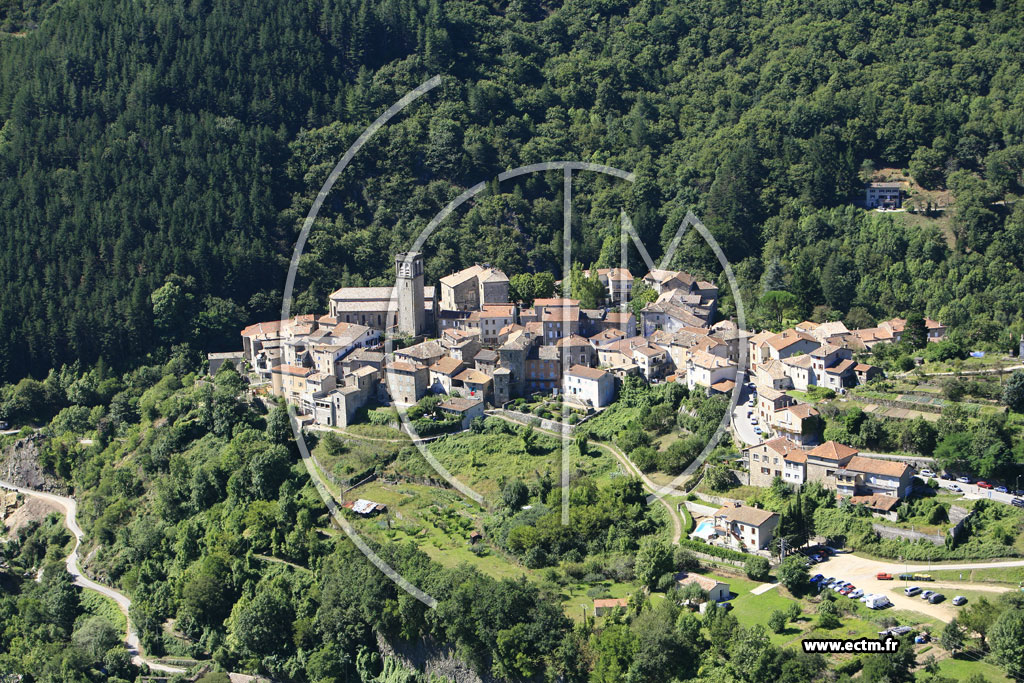 Photo arienne de Antraigues sur Volane