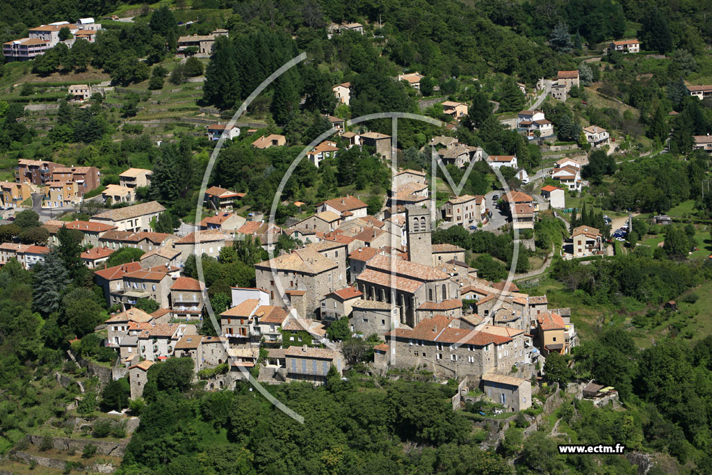 Photo arienne de Antraigues sur Volane