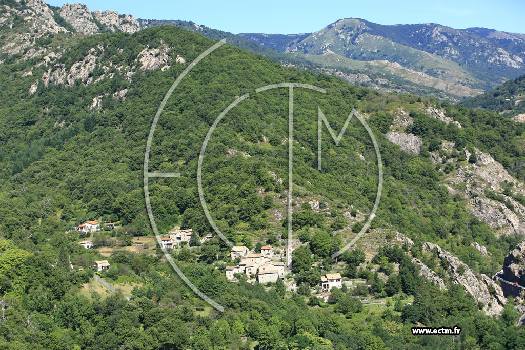 Photo arienne de Antraigues sur Volane