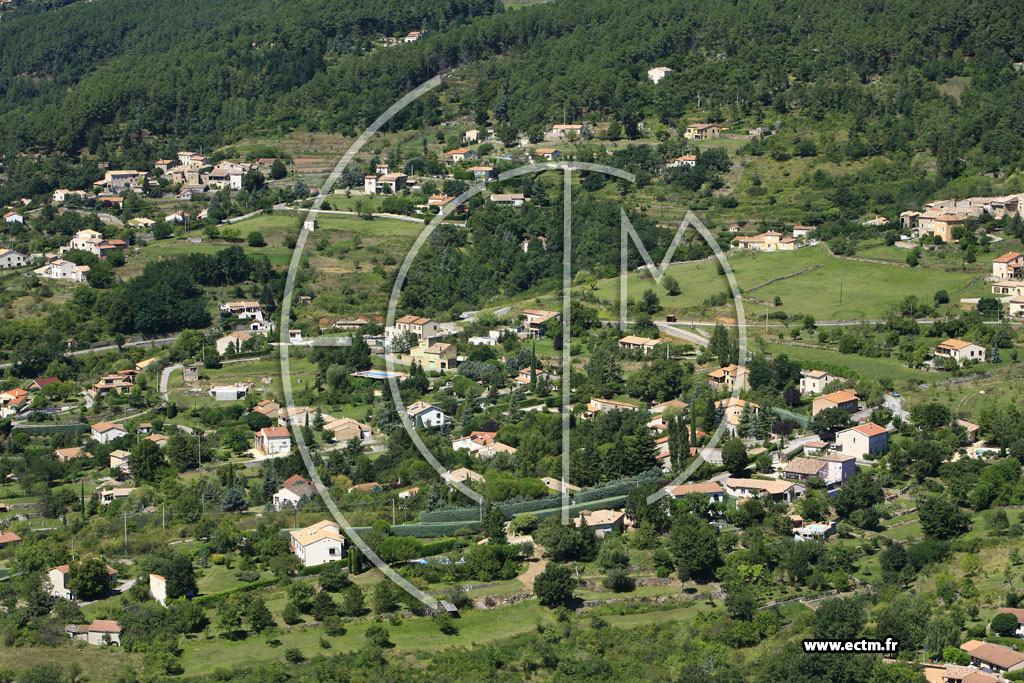 Photo arienne de Coux (Chassagne)