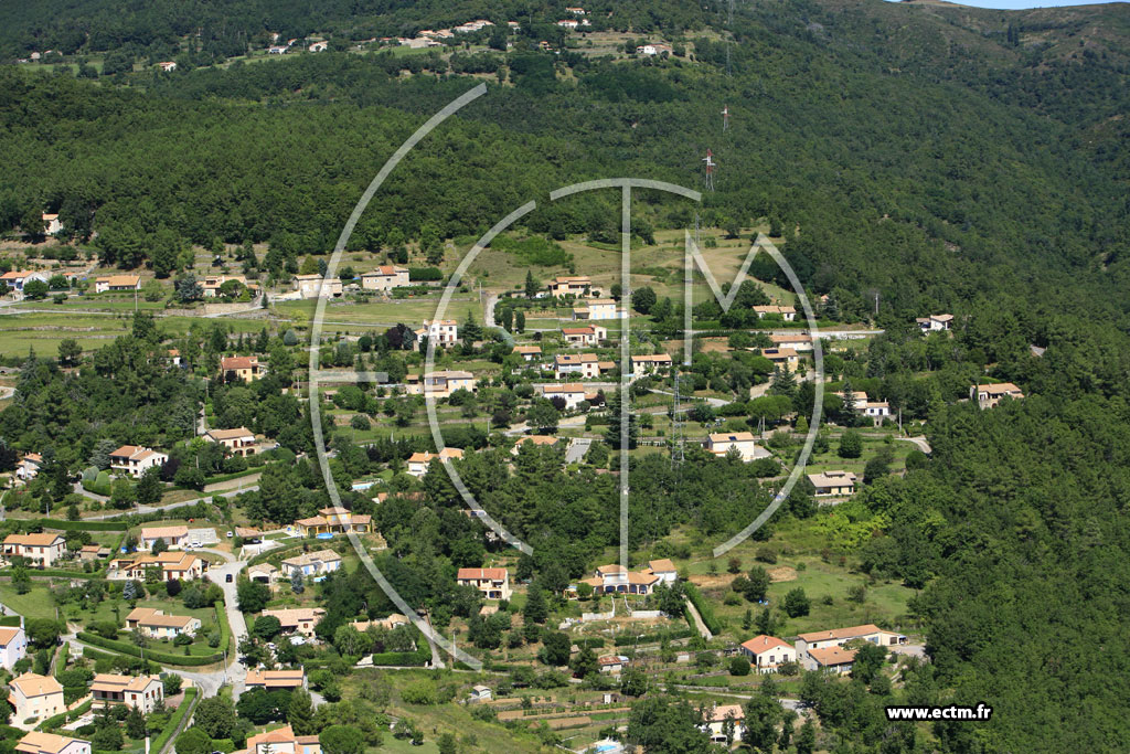 Photo arienne de Coux (Chassagne)