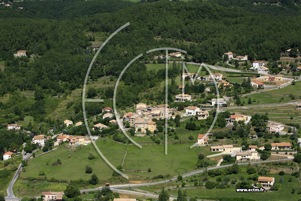 Photo arienne de Coux (Chassagne)