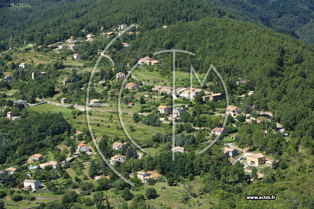 Photo arienne de Coux (Chassagne)