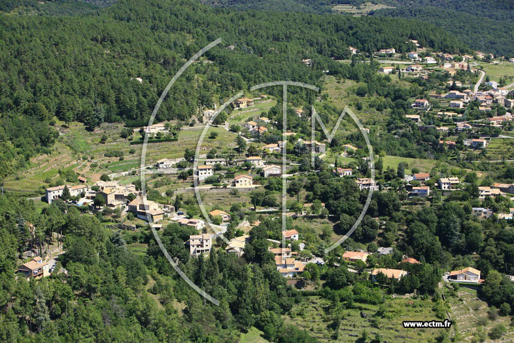 Photo arienne de Coux (Chassagne)