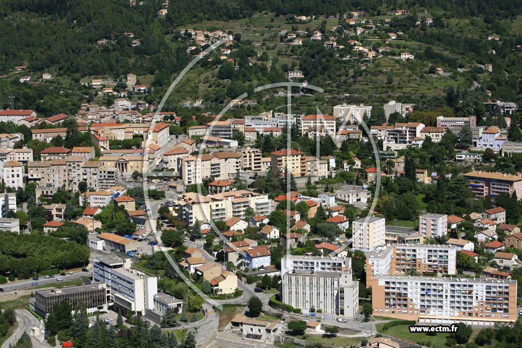 Photo arienne de Privas