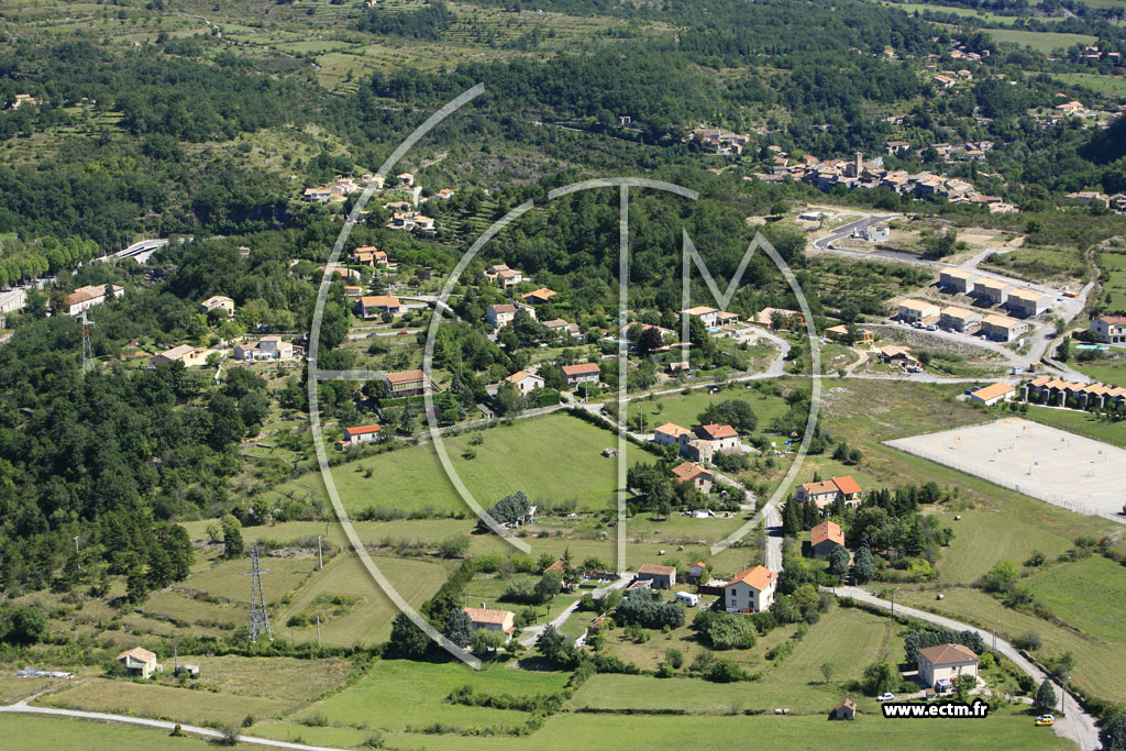 Photo arienne de Privas (Tauleac)