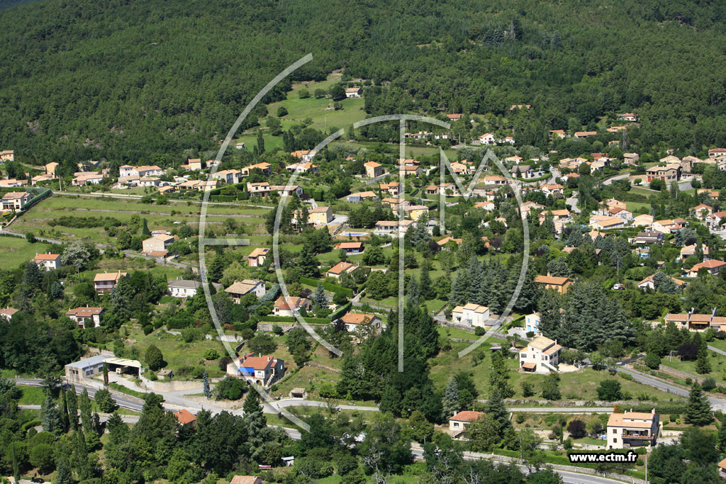 Photo arienne de veyras