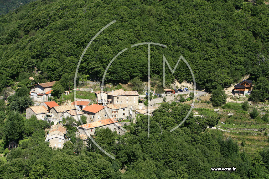 Photo arienne de Labastide sur Besorgues (Le Soulier)