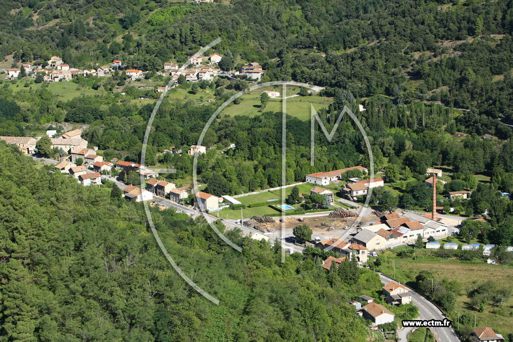 Photo arienne de Lalevade d'Ardeche