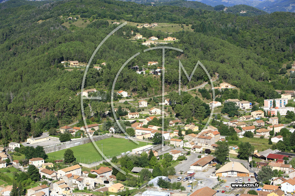 Photo arienne de Lalevade d'Ardeche