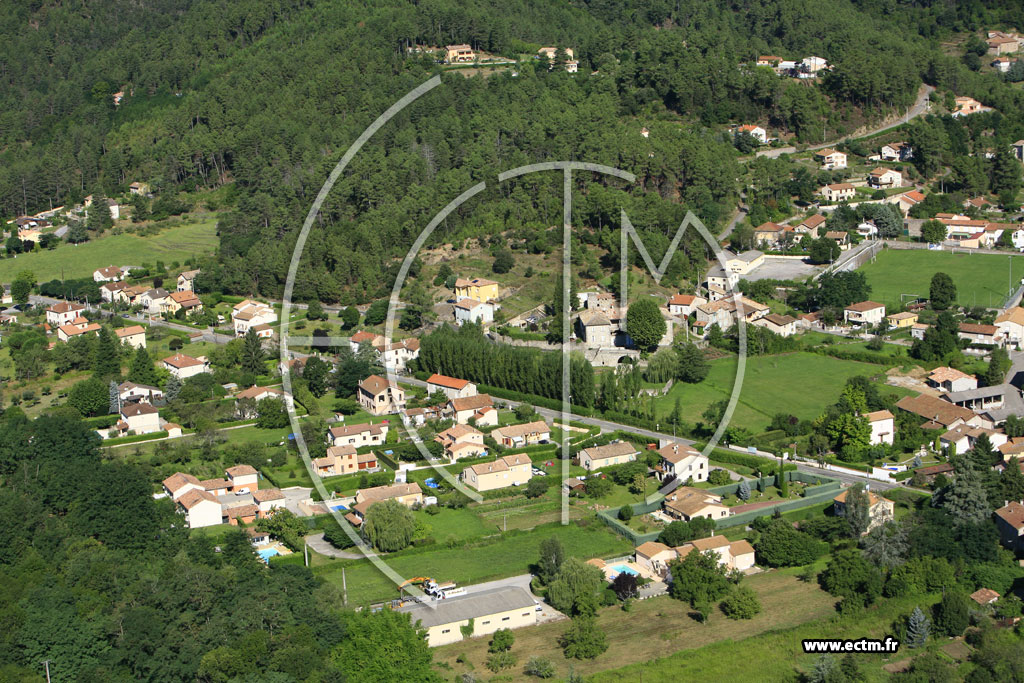 Photo arienne de Lalevade d'Ardeche
