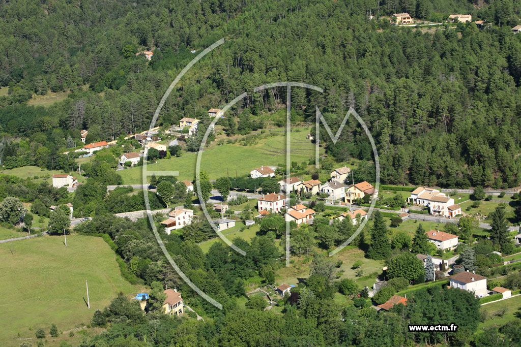 Photo arienne de Lalevade d'Ardeche