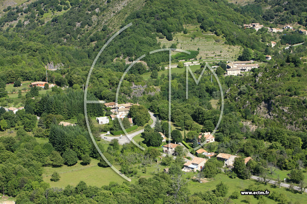 Photo arienne de Meyras (Amarnier)