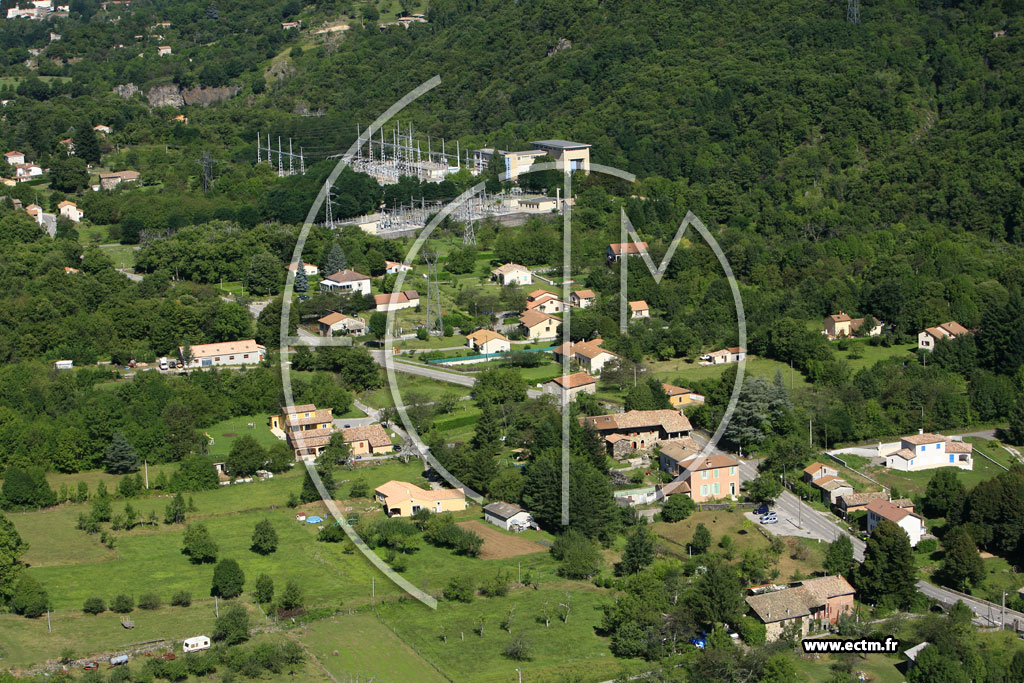 Photo arienne de Montpezat sous Bauzon (les Soubeyrols)
