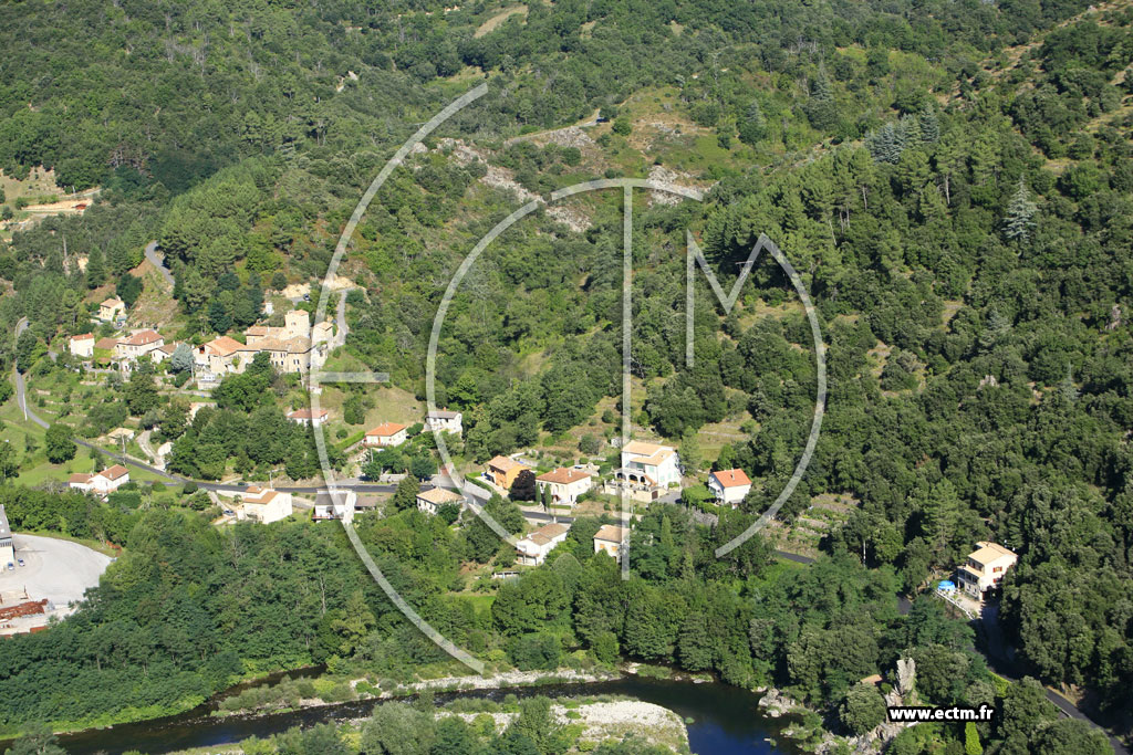 Photo arienne de Vals les Bains (Arlix)