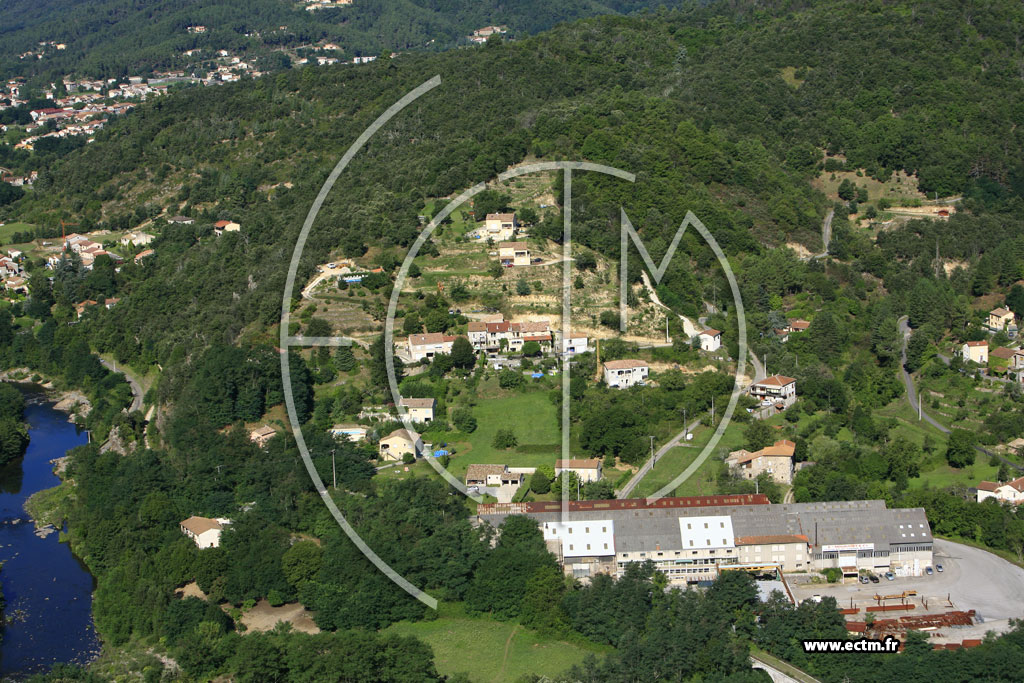 Photo arienne de Vals les Bains (Arlix)