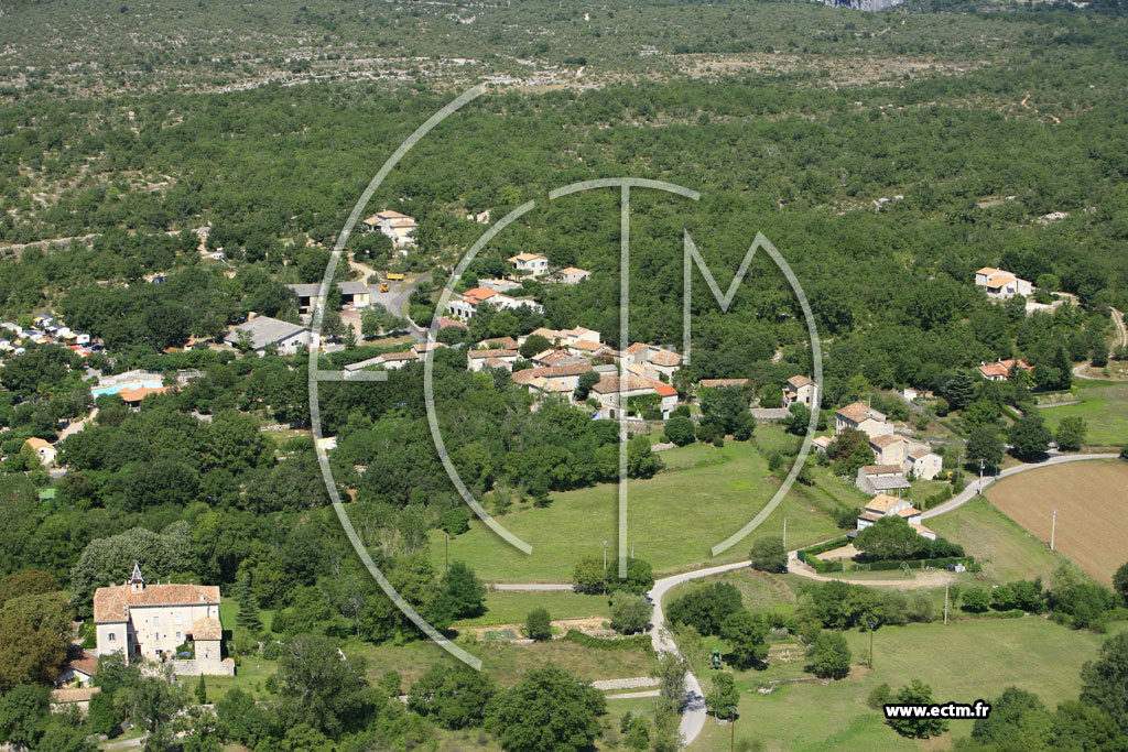 Photo arienne de Berrias et Casteljau (la Rouviere)