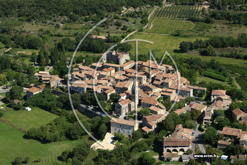 Photo arienne de Labastide de Virac