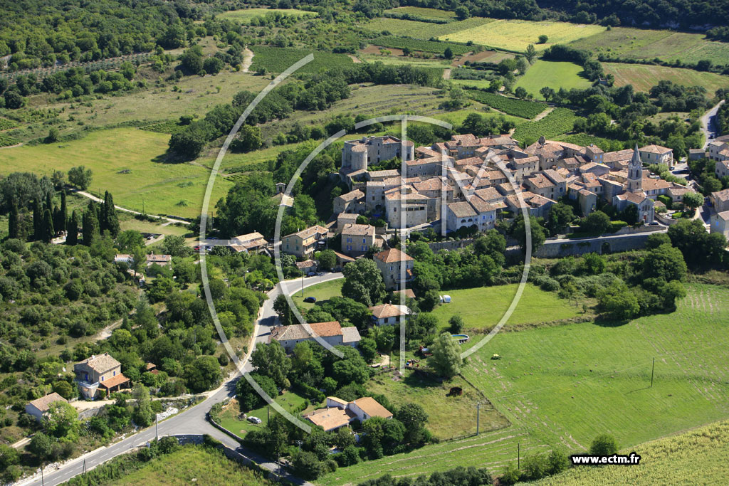 Photo arienne de Labastide de Virac