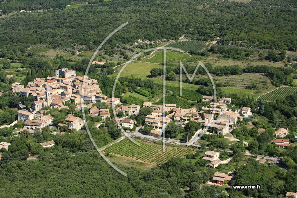 Photo arienne de Labastide de Virac