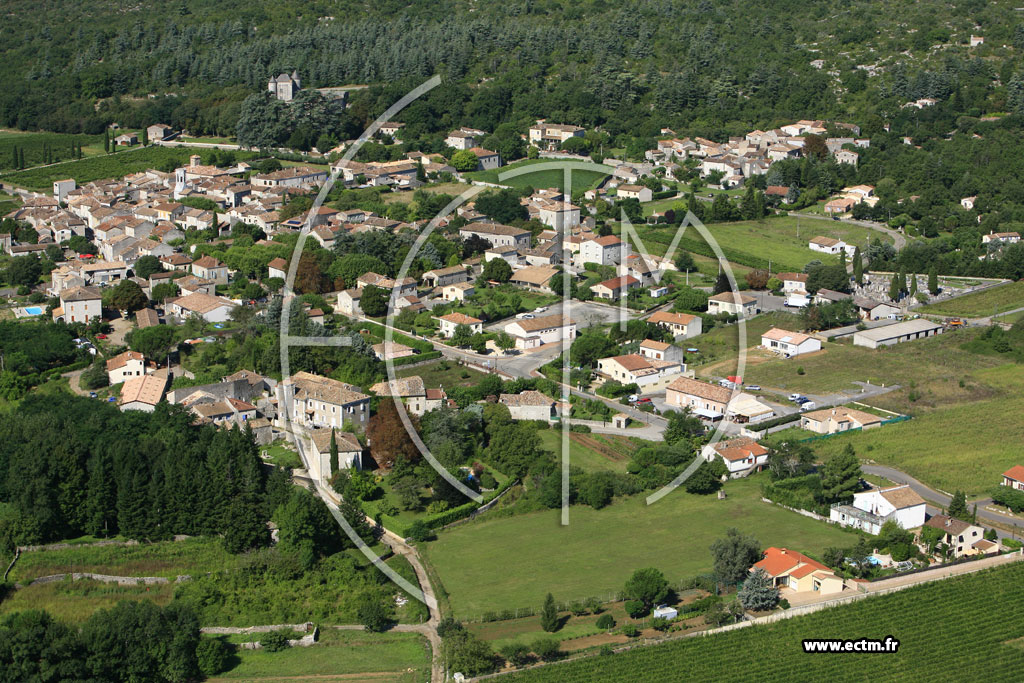 Photo arienne de Saint Alban Auriolles