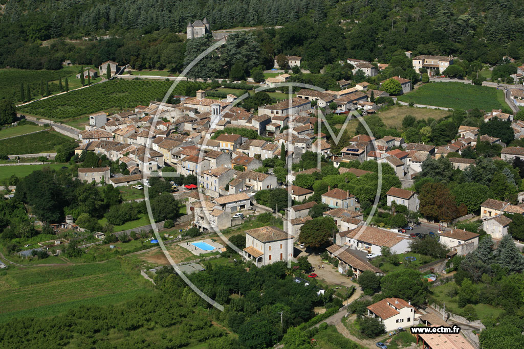 Photo arienne de Saint Alban Auriolles