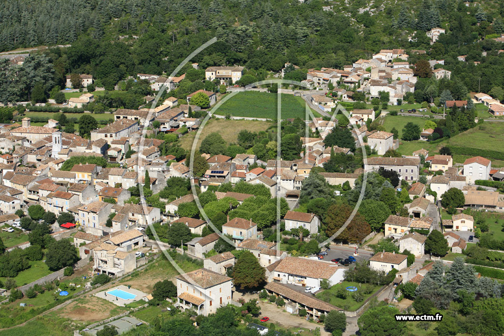 Photo arienne de Saint Alban Auriolles