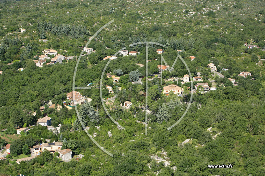 Photo arienne de Saint Alban Auriolles