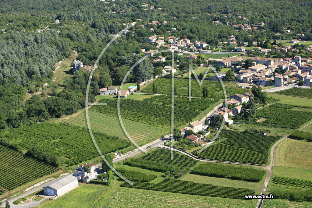 Photo arienne de Saint Alban Auriolles