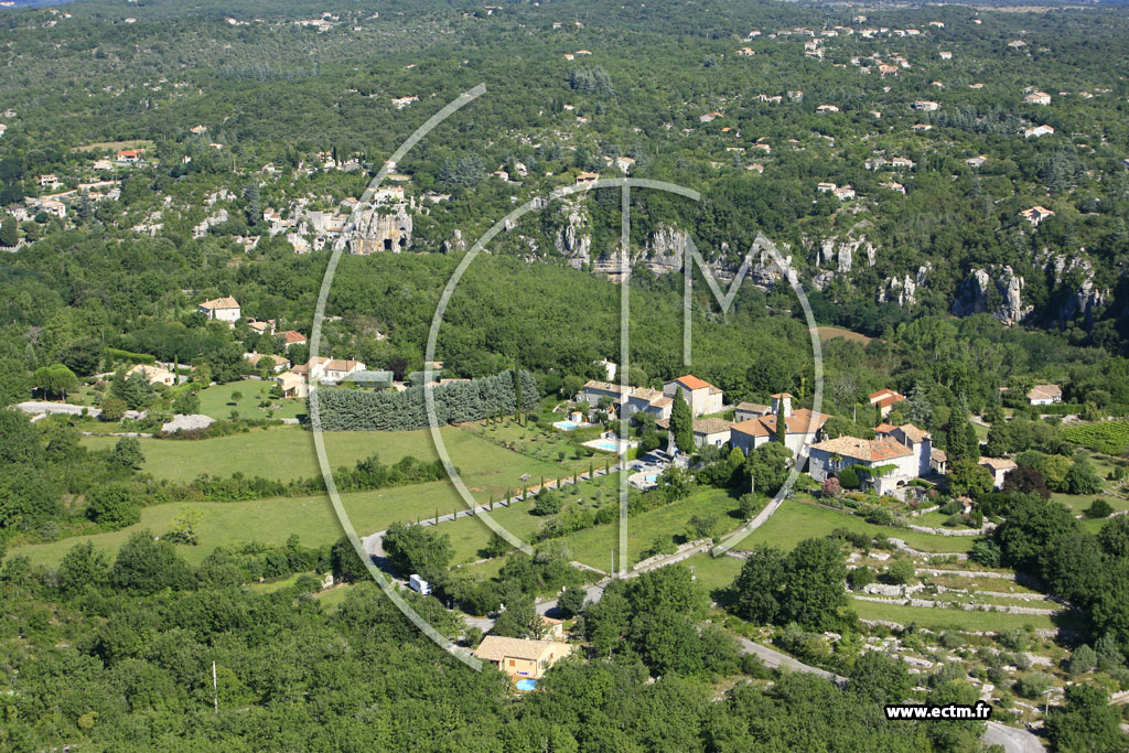 Photo arienne de Saint Alban Auriolles (Chantressac)
