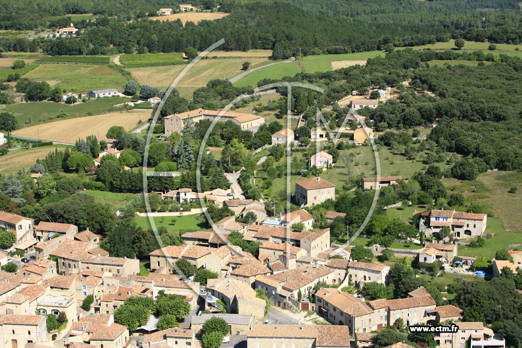 Photo arienne de Vagnas