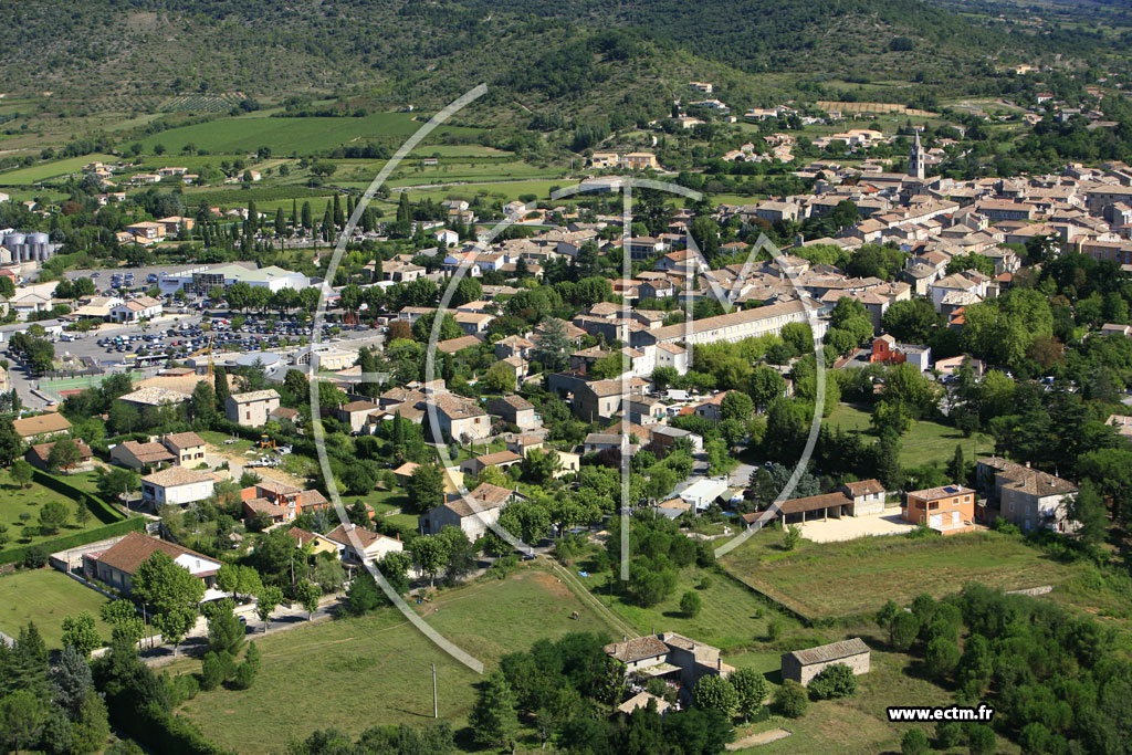 Photo arienne de Vallon Pont d'Arc