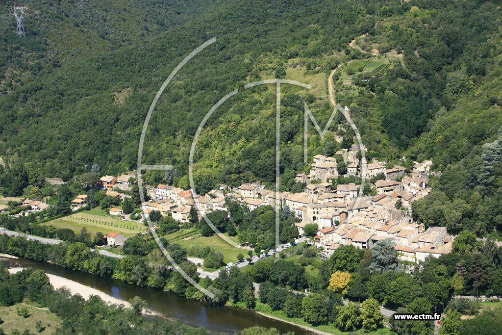 Photo arienne de Beauchastel