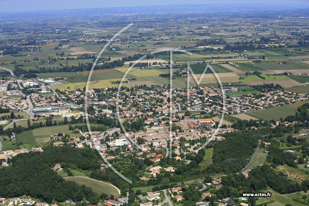 Photo arienne de Beaumont les Valence