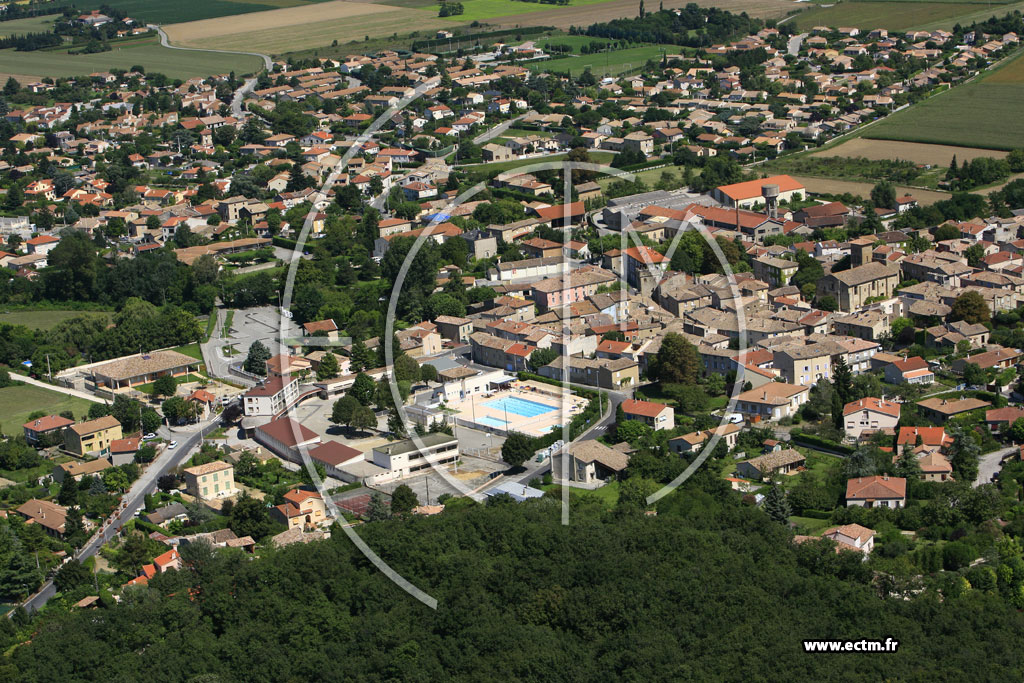 Photo arienne de Beaumont les Valence