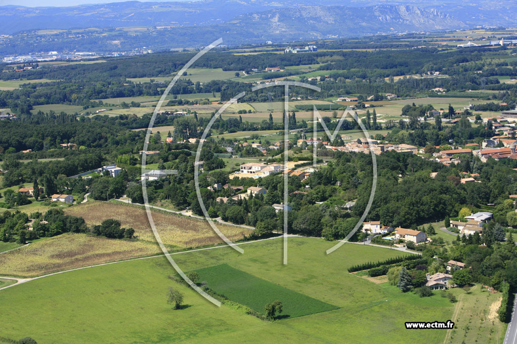 Photo arienne de Beaumont les Valence