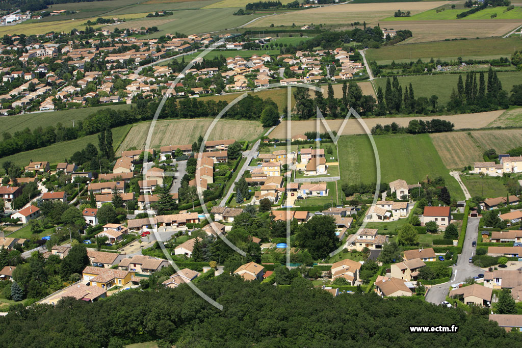Photo arienne de Beaumont les Valence