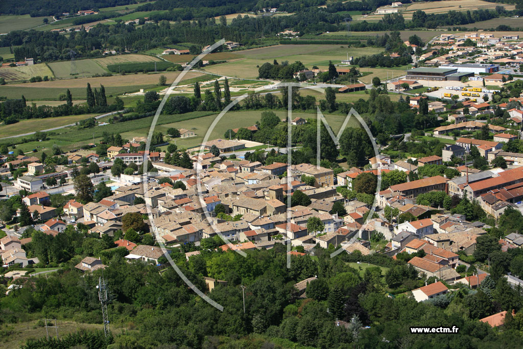 Photo arienne de Beaumont les Valence