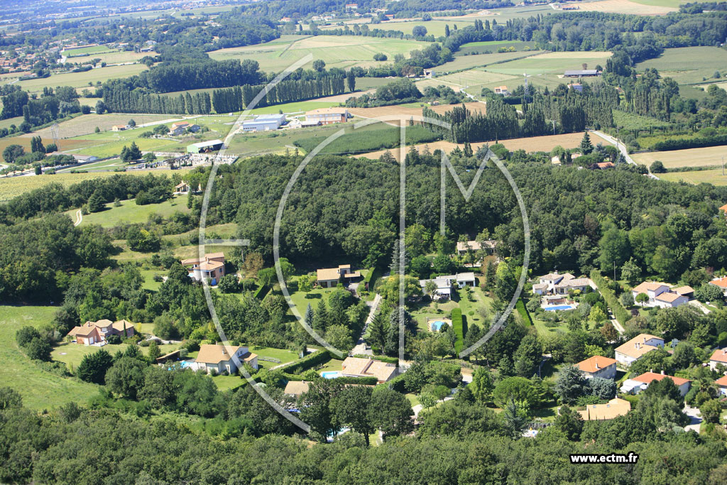 Photo arienne de Beaumont les Valence