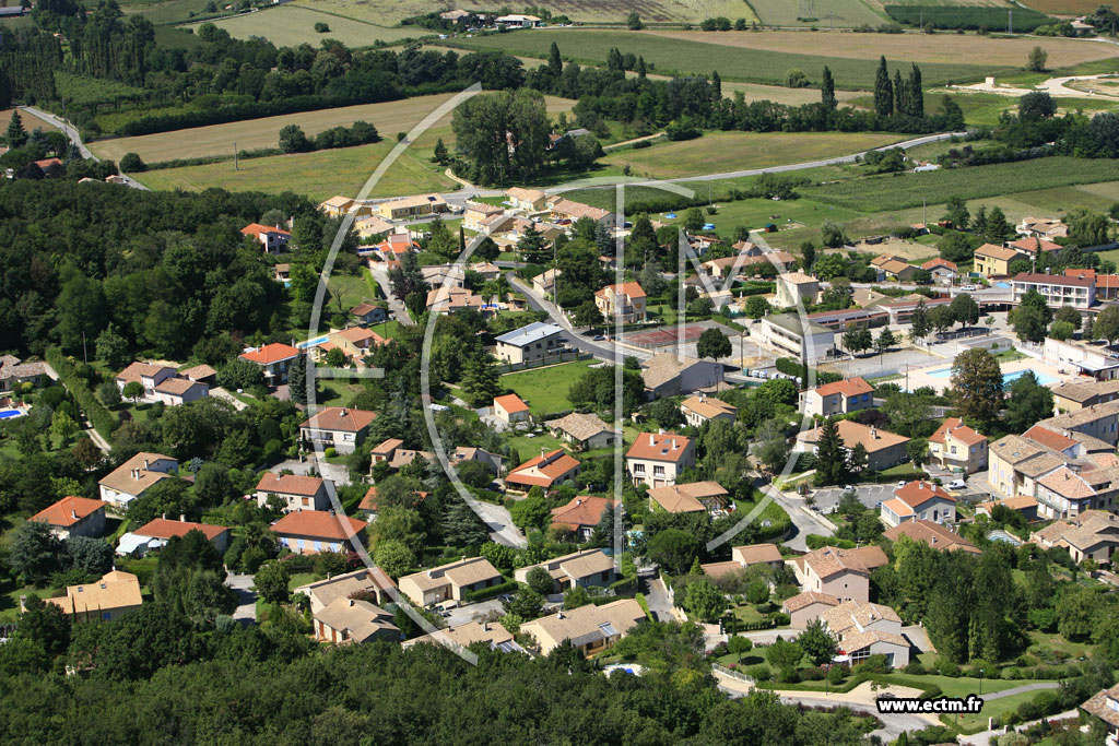 Photo arienne de Beaumont les Valence