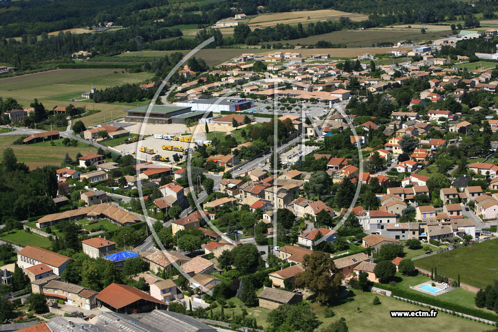 Photo arienne de Beaumont les Valence