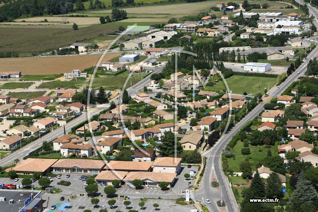 Photo arienne de Beaumont les Valence